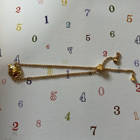 Coach Garden Party Crystal Tea Rose Slider Bracelet - Picture 8 of 13